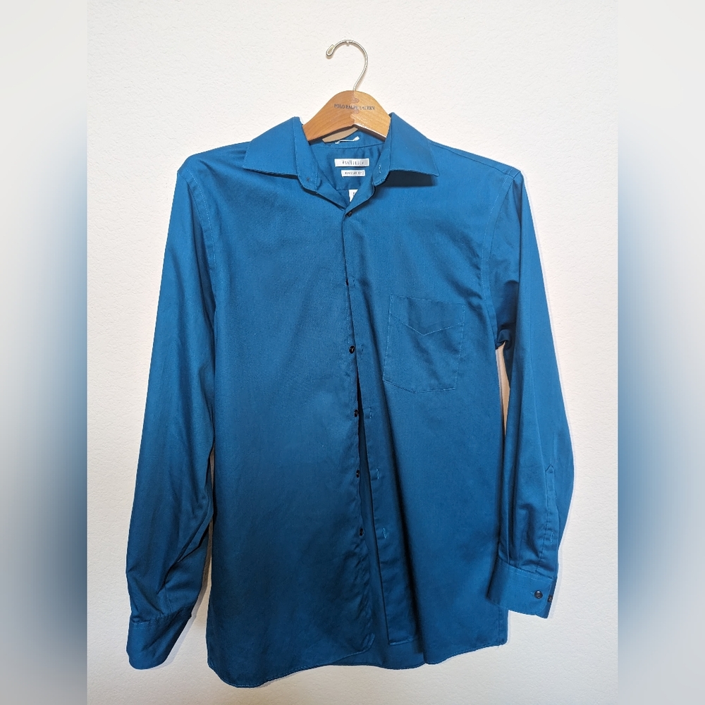 Van Heusen regular fit 15.5 blue dress shirt